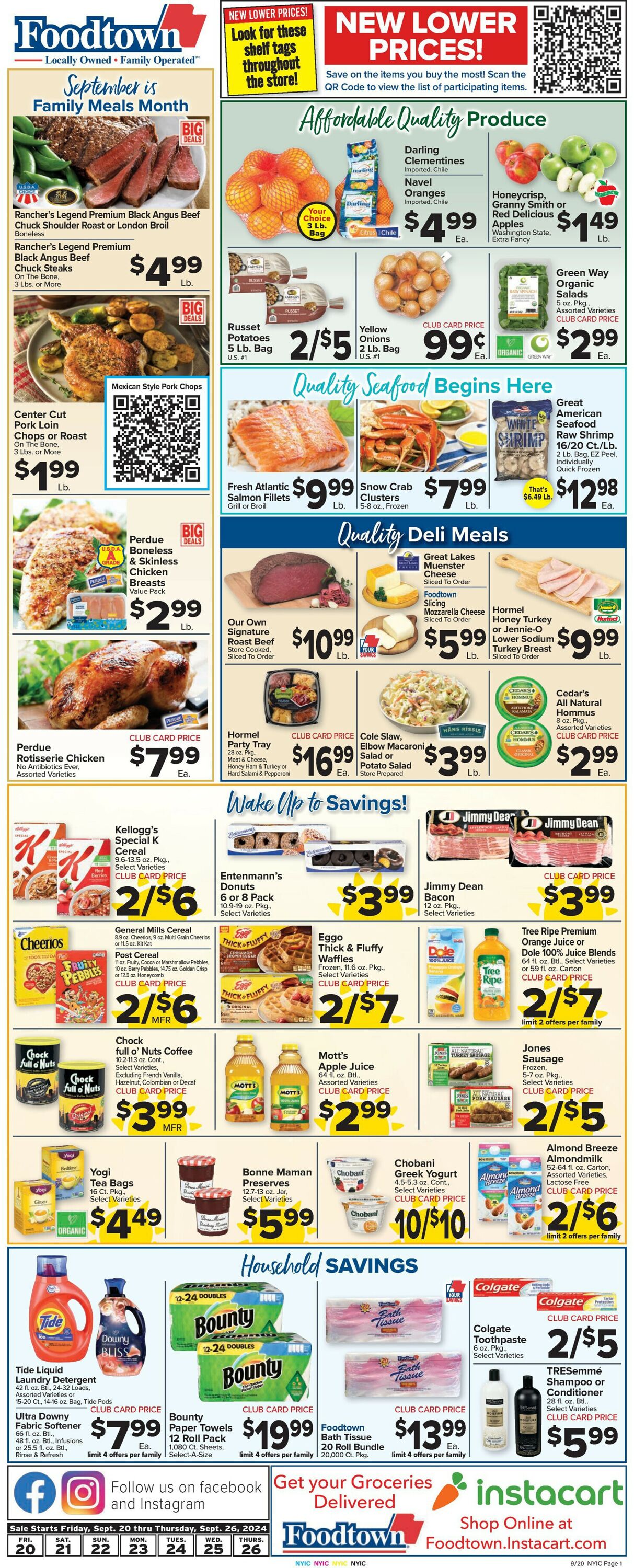 Catalogue Foodtown from 09/20/2024