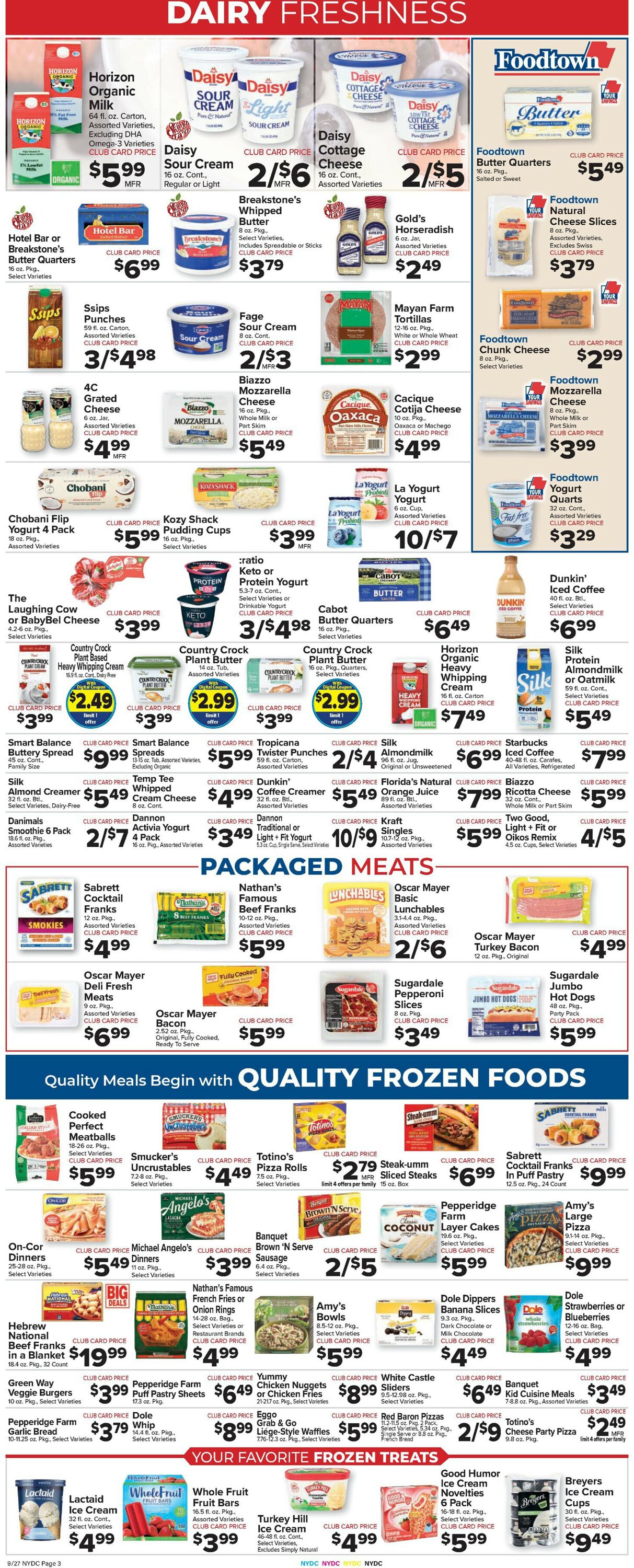 Catalogue Foodtown from 09/27/2024