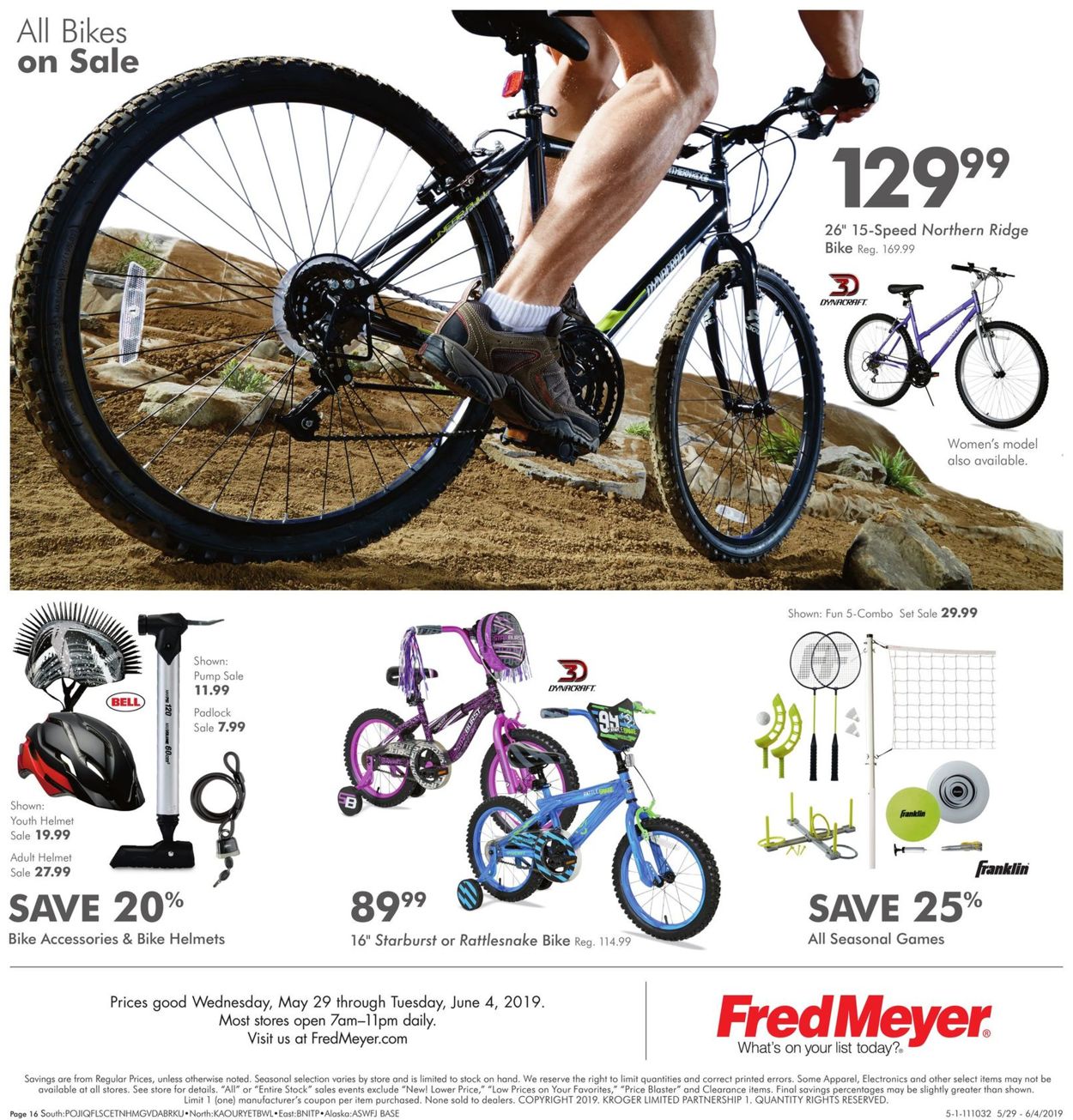 Catalogue Fred Meyer from 05/29/2019