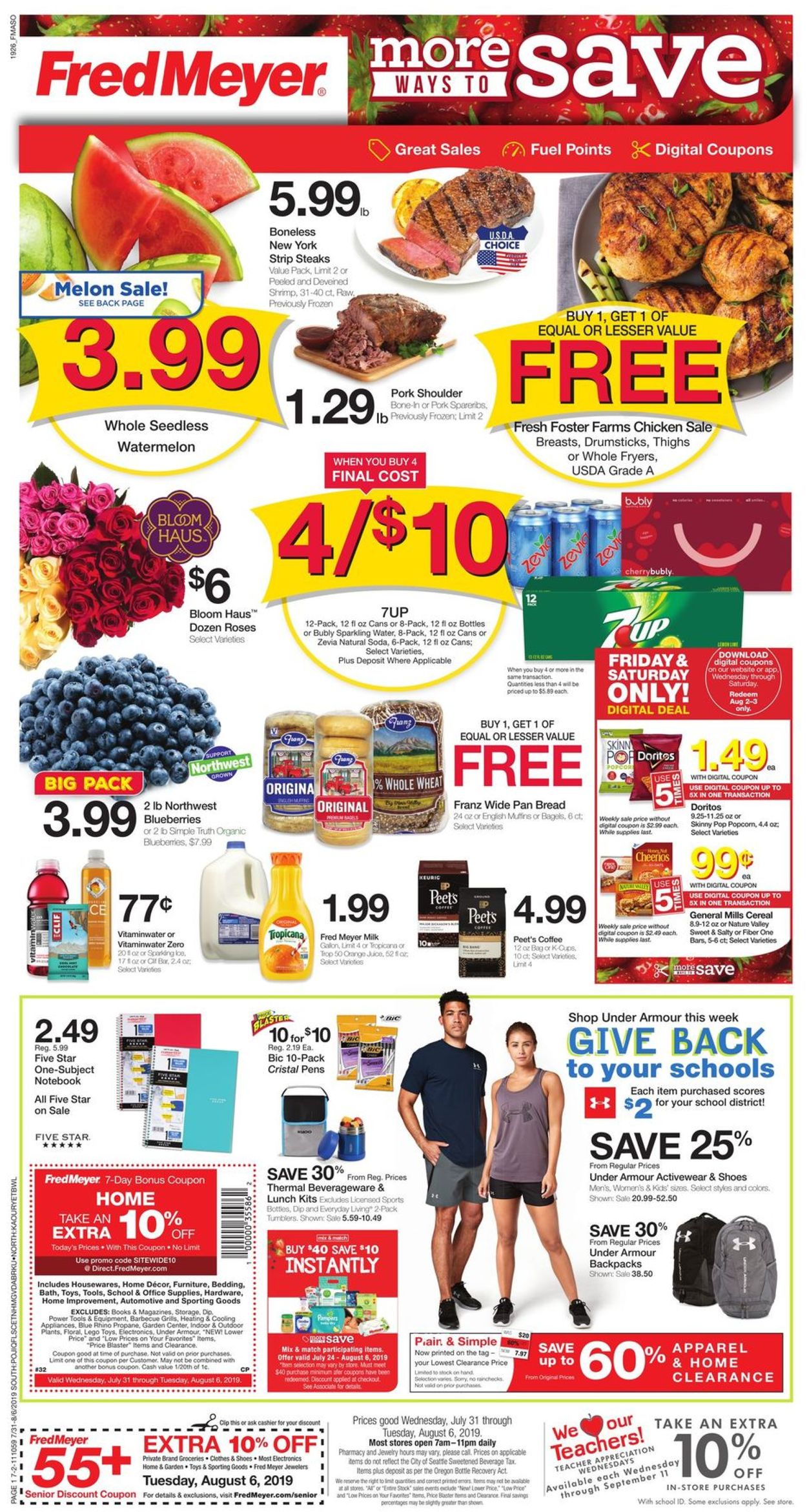 Catalogue Fred Meyer from 07/31/2019
