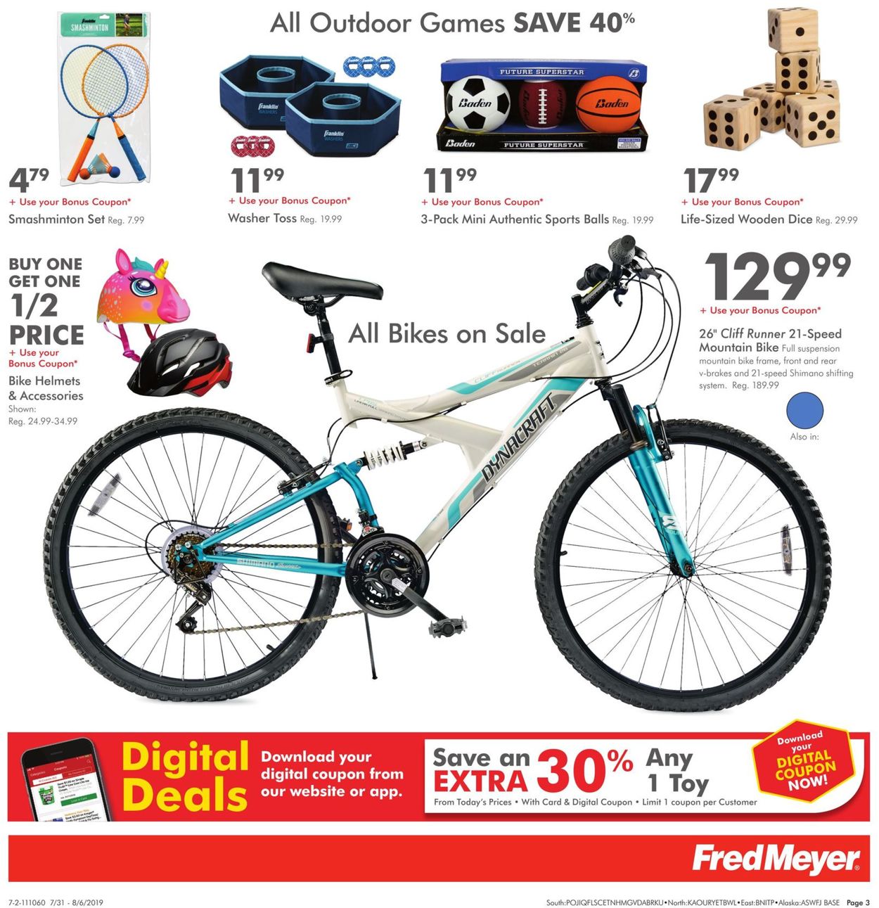 fred meyer bicycles