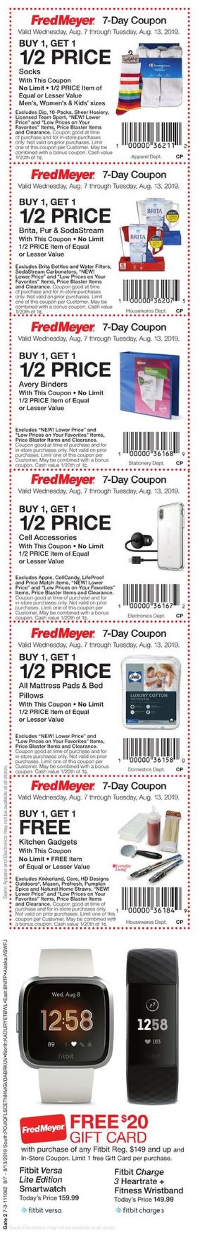 Catalogue Fred Meyer from 08/07/2019
