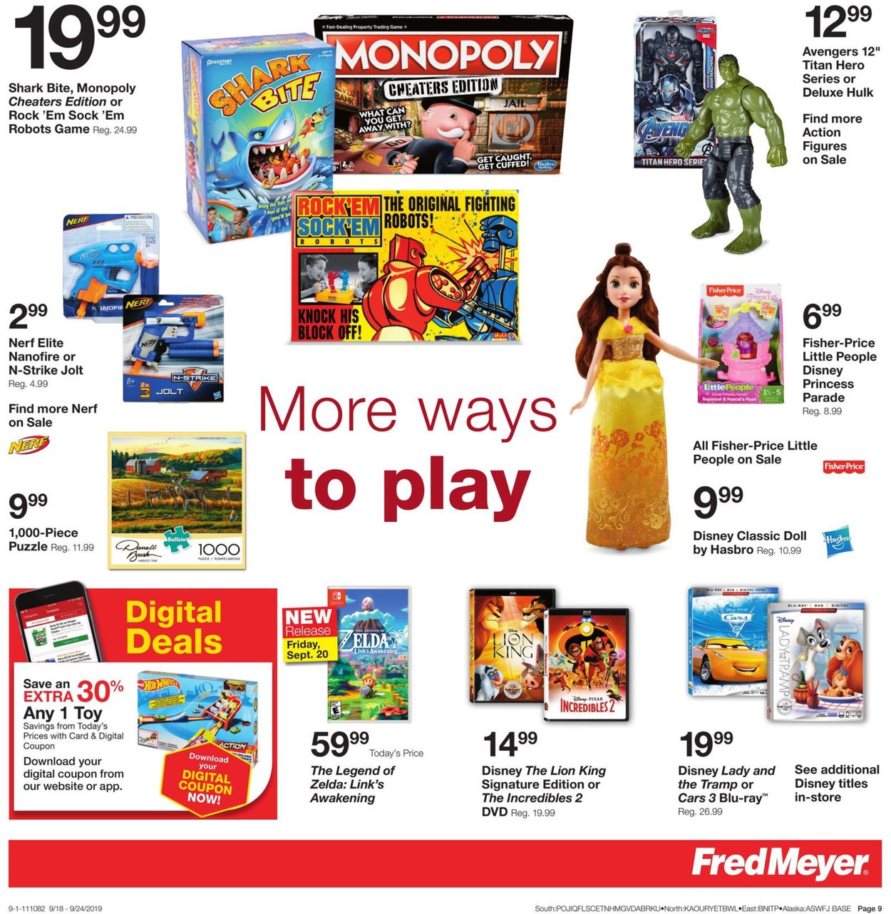 Catalogue Fred Meyer from 09/18/2019