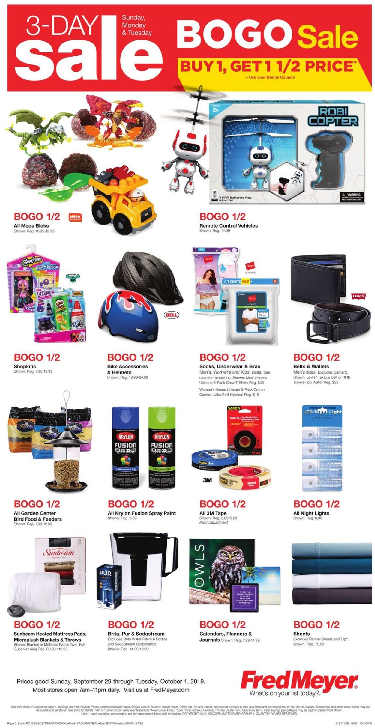 Catalogue Fred Meyer from 09/29/2019