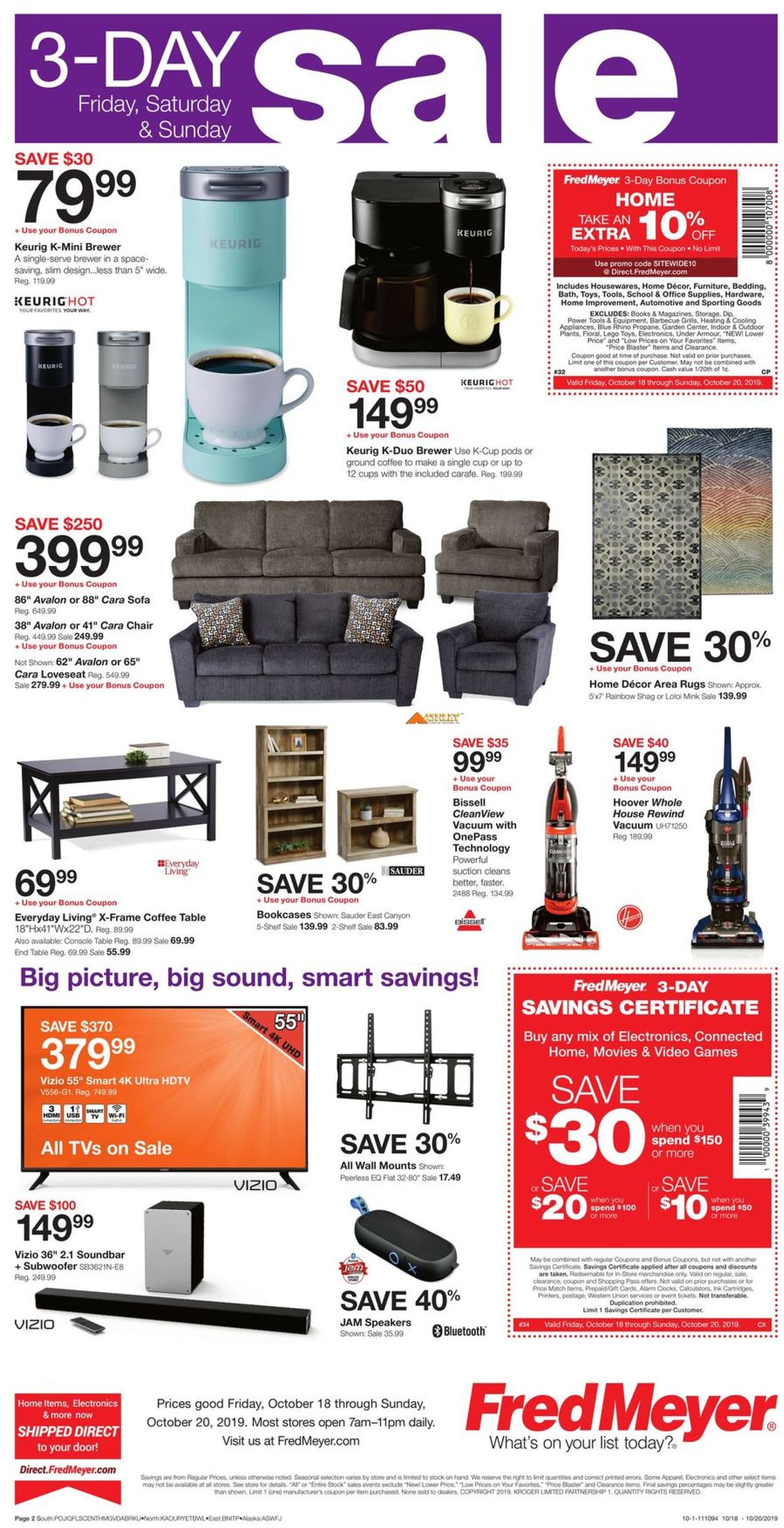 Catalogue Fred Meyer from 10/18/2019