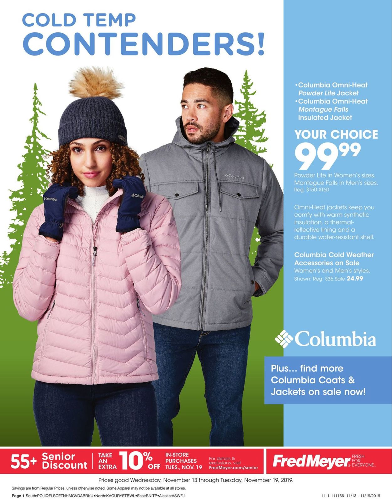 fred meyer columbia jacket
