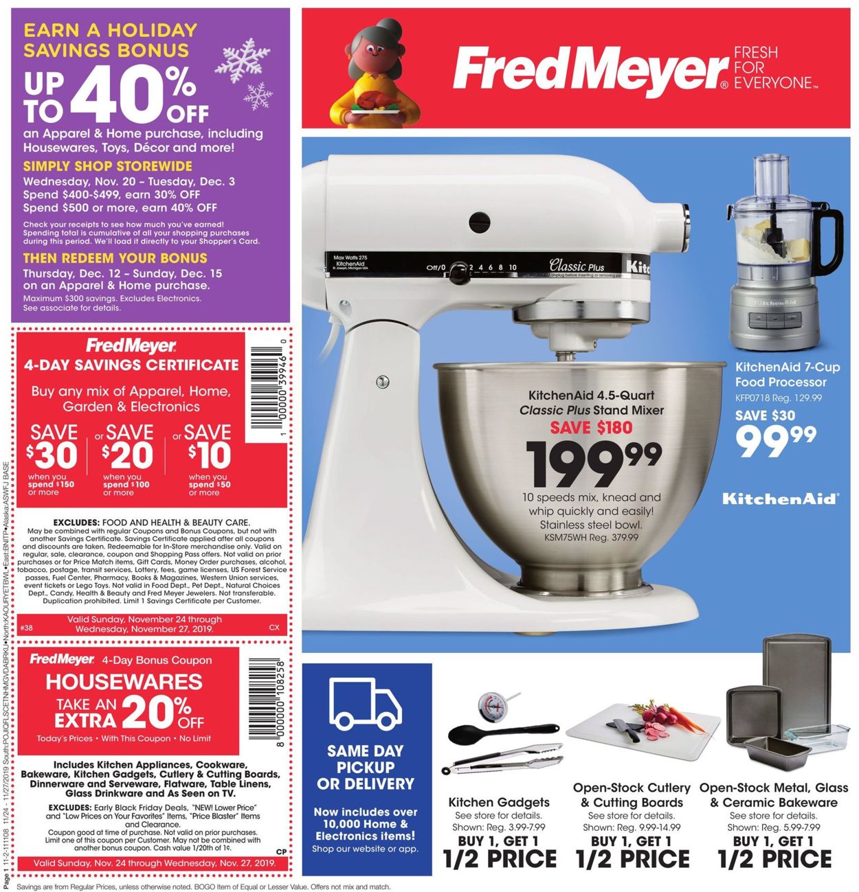 Catalogue Fred Meyer - Black Friday Ad 2019 from 11/24/2019