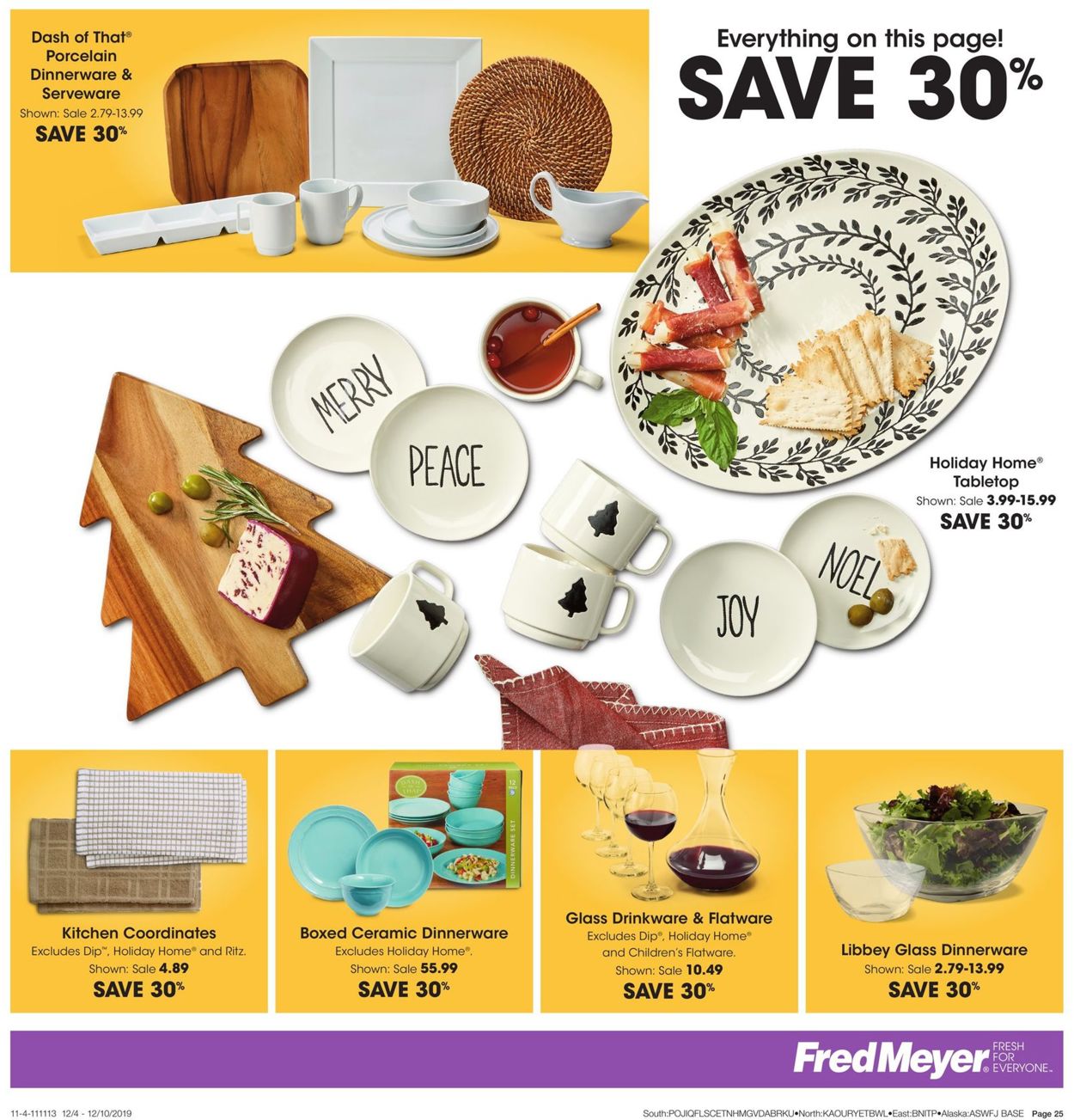 Catalogue Fred Meyer - Holiday Ad 2019 from 12/04/2019