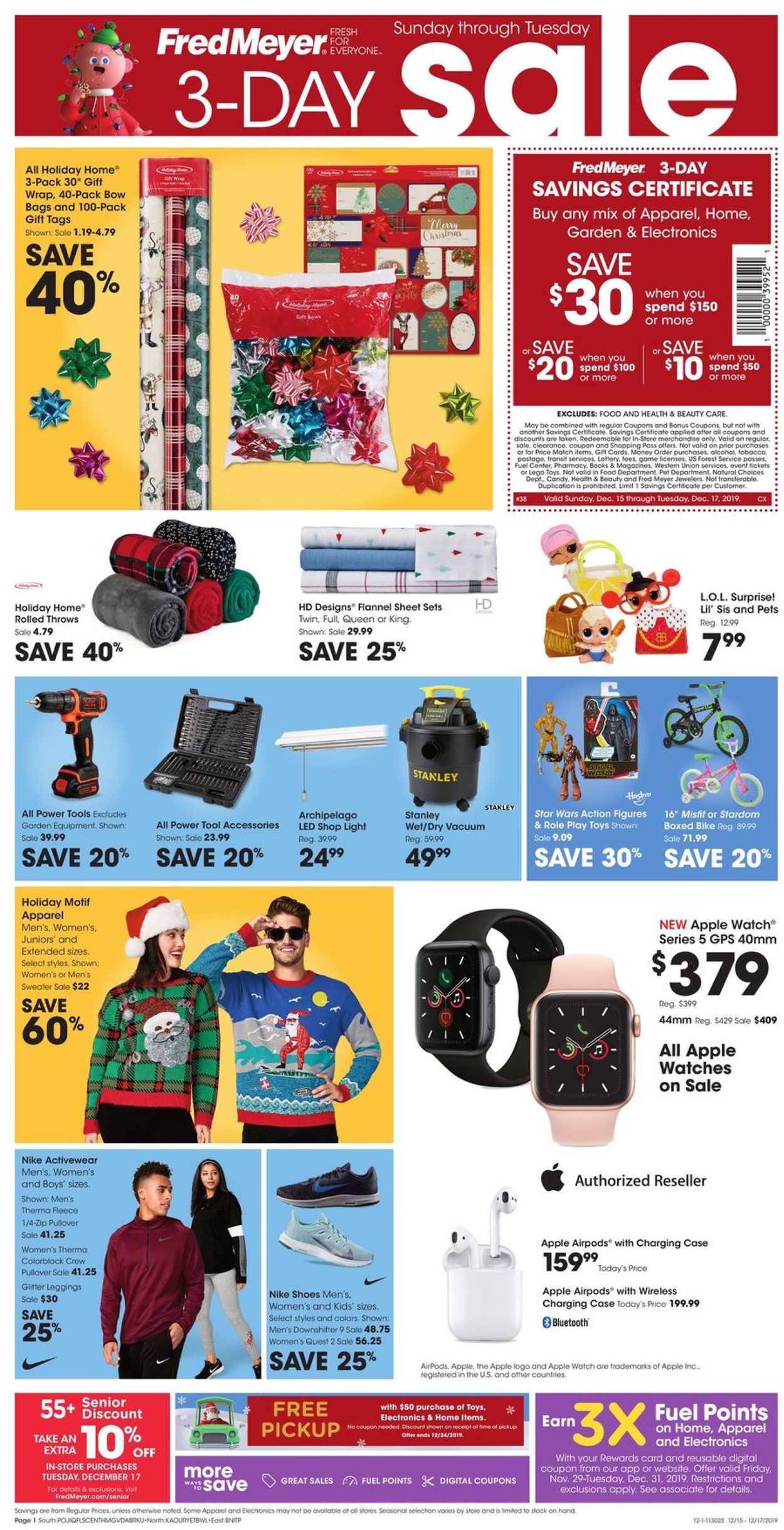 Catalogue Fred Meyer - Christmas Ad 2019 from 12/15/2019