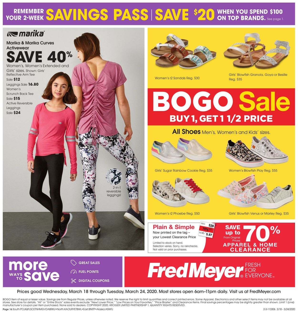 Catalogue Fred Meyer from 03/18/2020