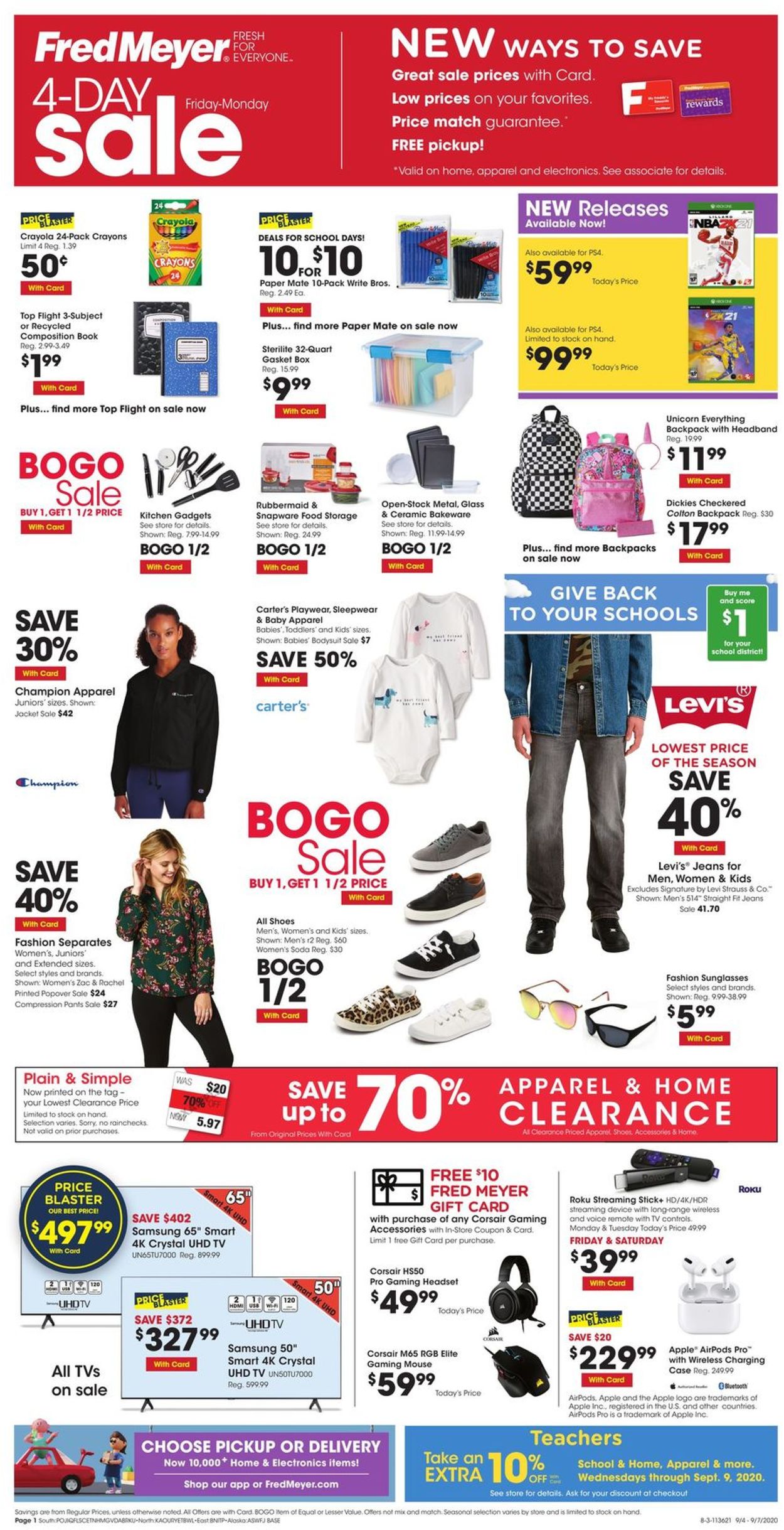 Catalogue Fred Meyer from 09/04/2020