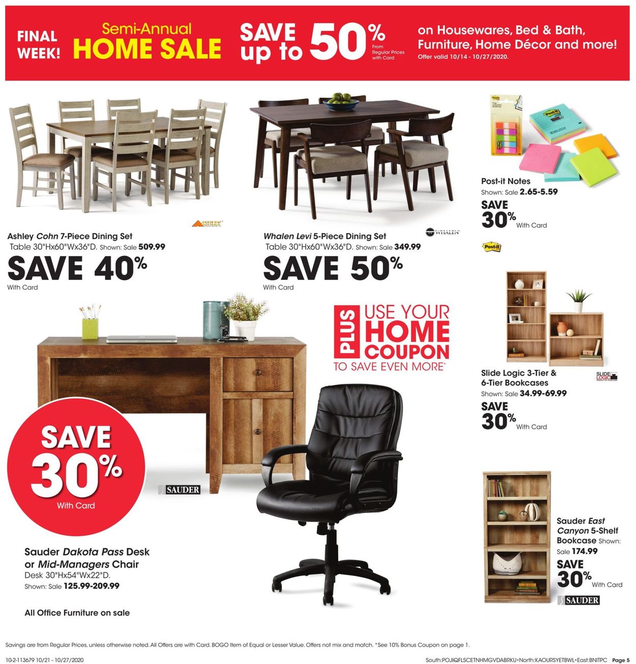 Fred Meyer Cur Weekly Ad 10 21, Whalen Dining Room Chairs