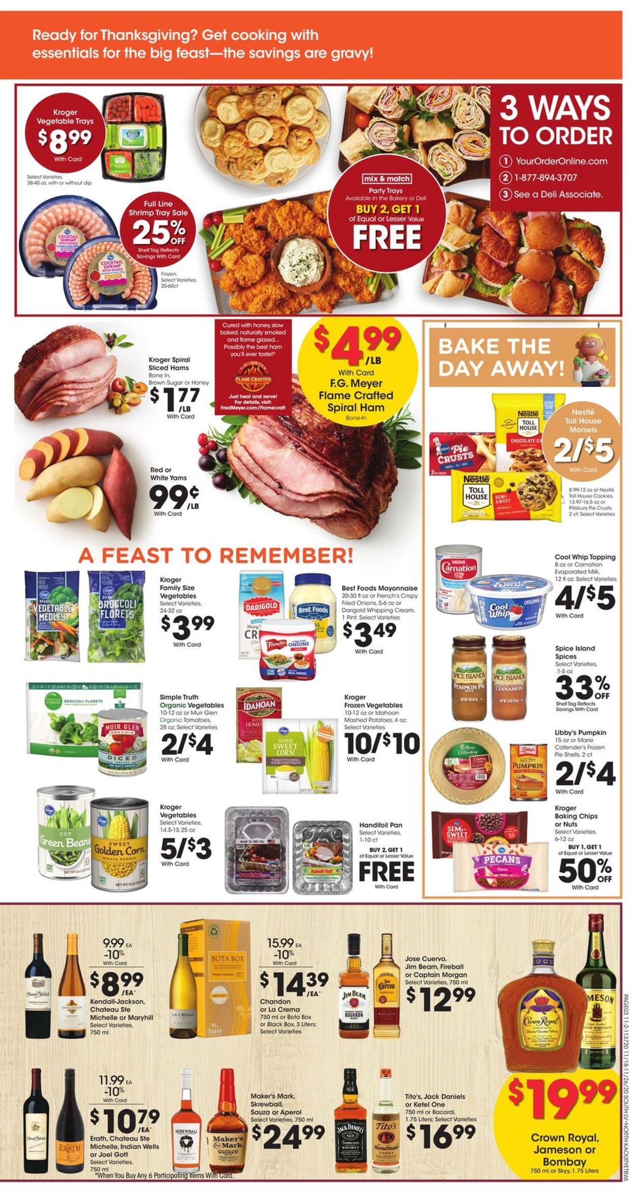 Catalogue Fred Meyer Thanksgiving ad 2020 from 11/18/2020