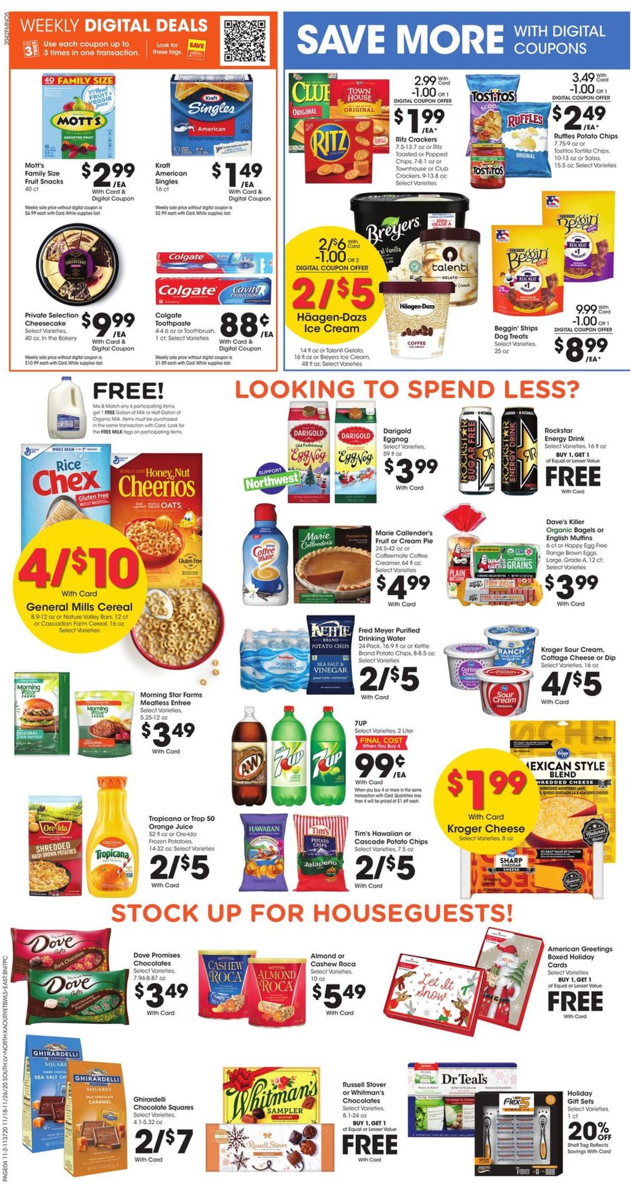 Catalogue Fred Meyer Thanksgiving ad 2020 from 11/18/2020