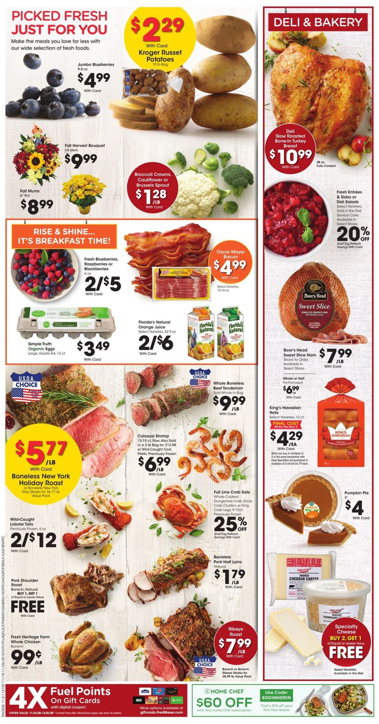 Catalogue Fred Meyer Thanksgiving ad 2020 from 11/18/2020