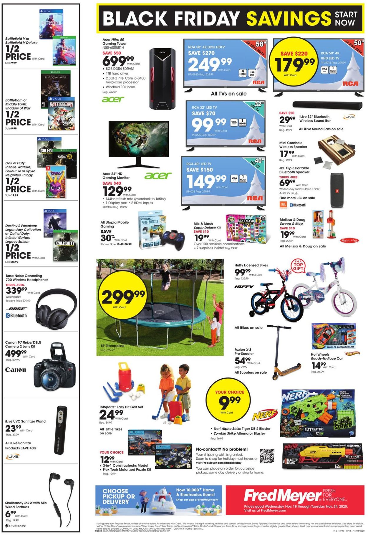 Catalogue Fred Meyer Black Friday ad 2020 from 11/18/2020