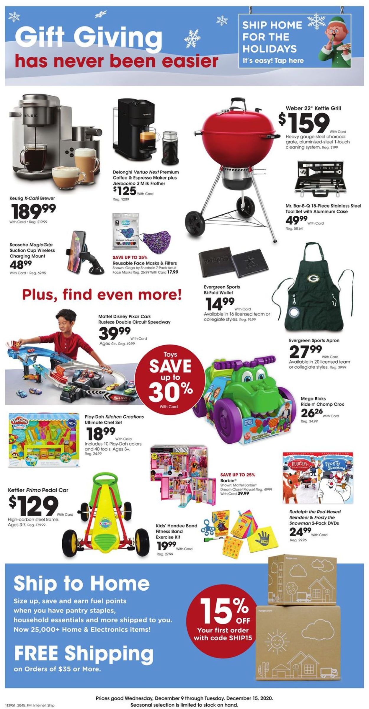 Catalogue Fred Meyer Christmas 2020 from 12/09/2020