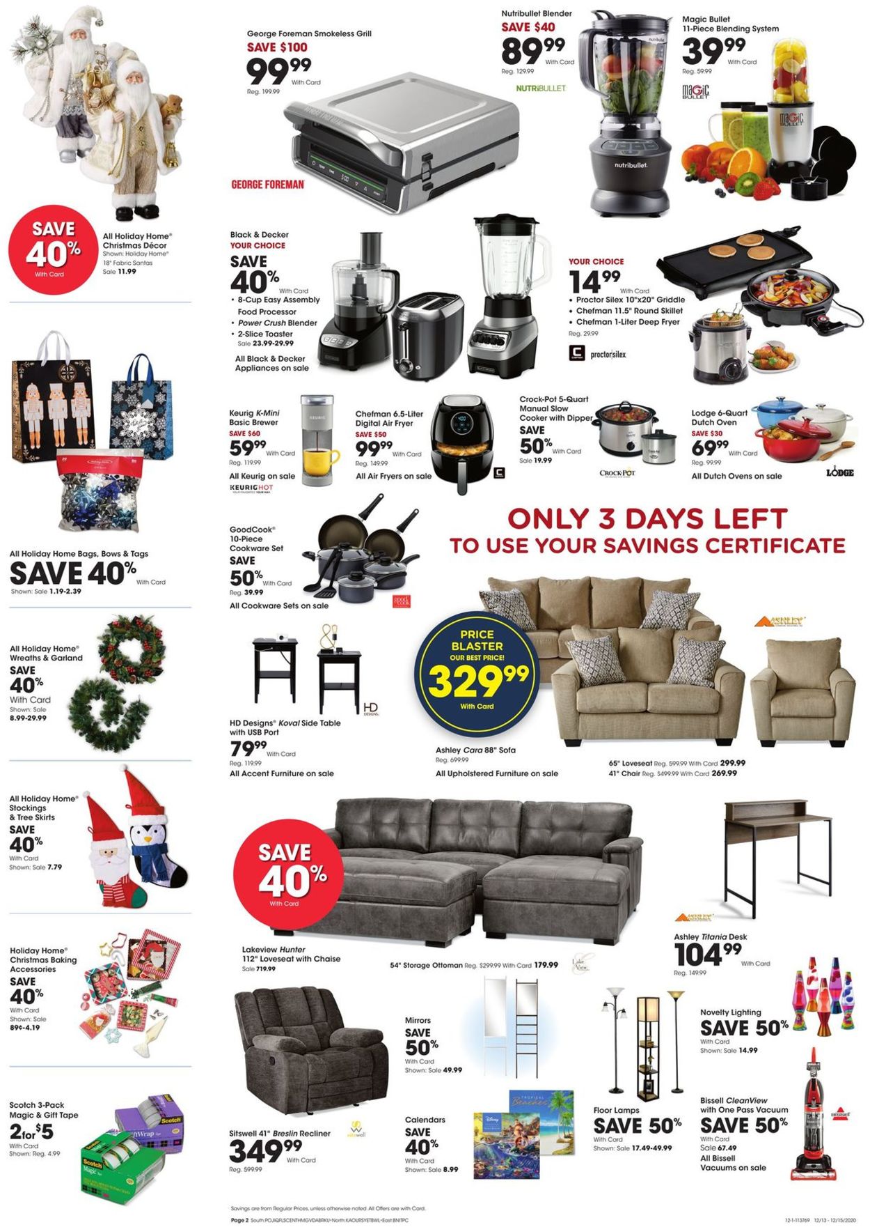 Catalogue Fred Meyer 3-Day Sale 2020 from 12/13/2020