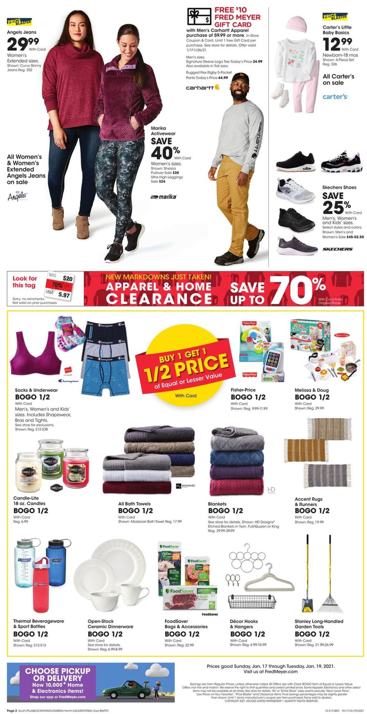 Catalogue Fred Meyer 3-Day Sale 2021 from 01/17/2021