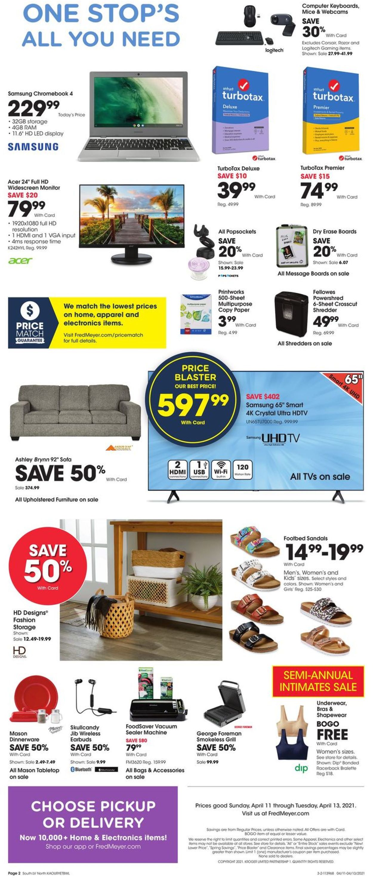 Catalogue Fred Meyer from 04/11/2021