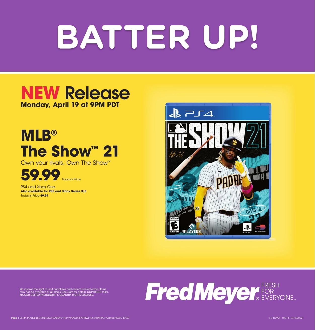 Catalogue Fred Meyer from 04/18/2021