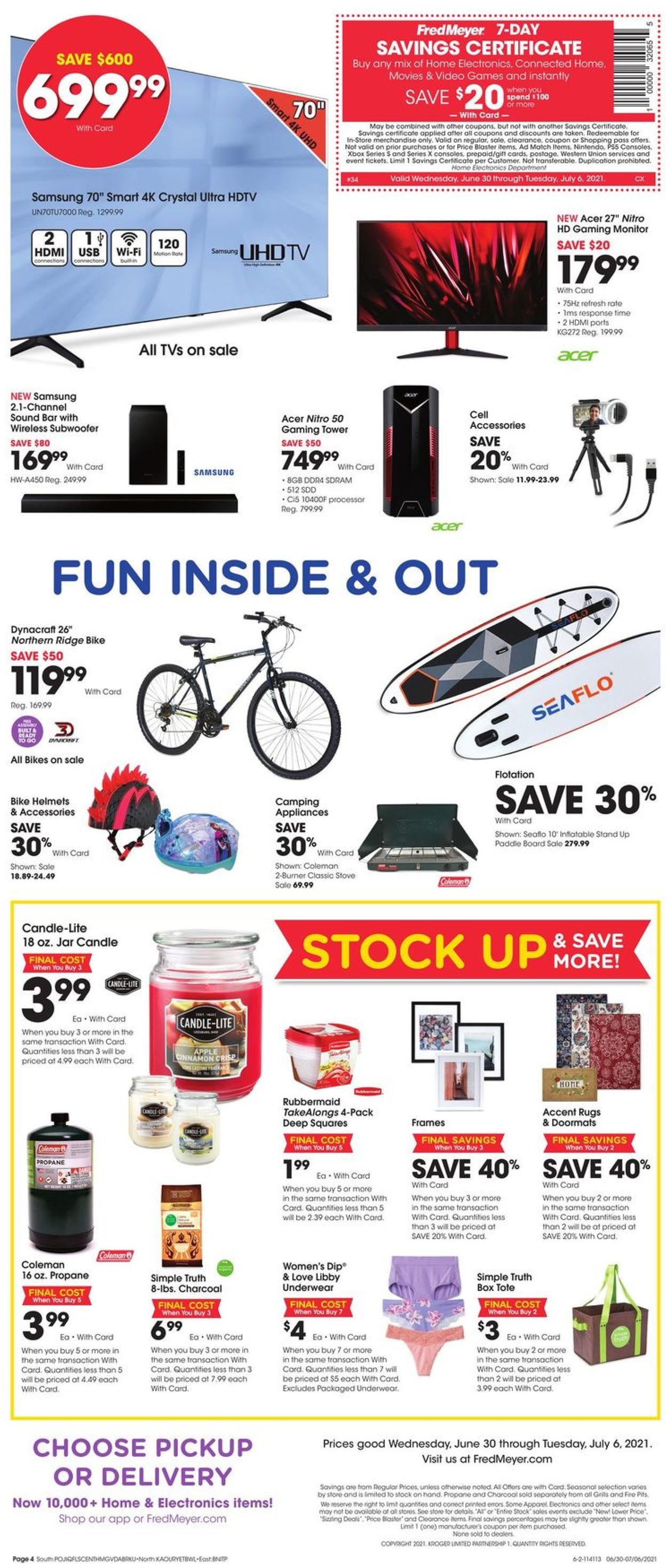 Catalogue Fred Meyer from 06/30/2021
