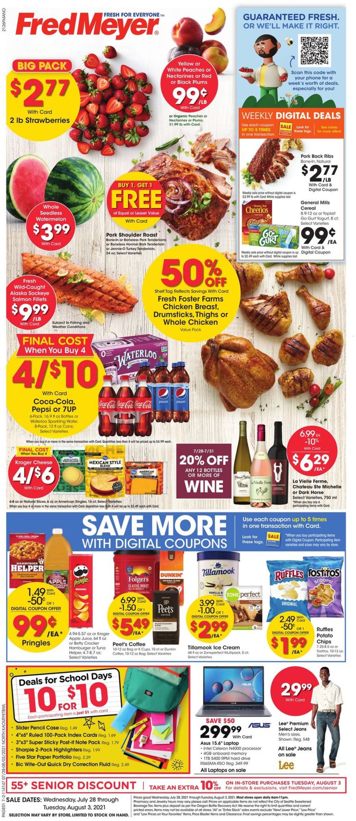 Catalogue Fred Meyer from 07/28/2021