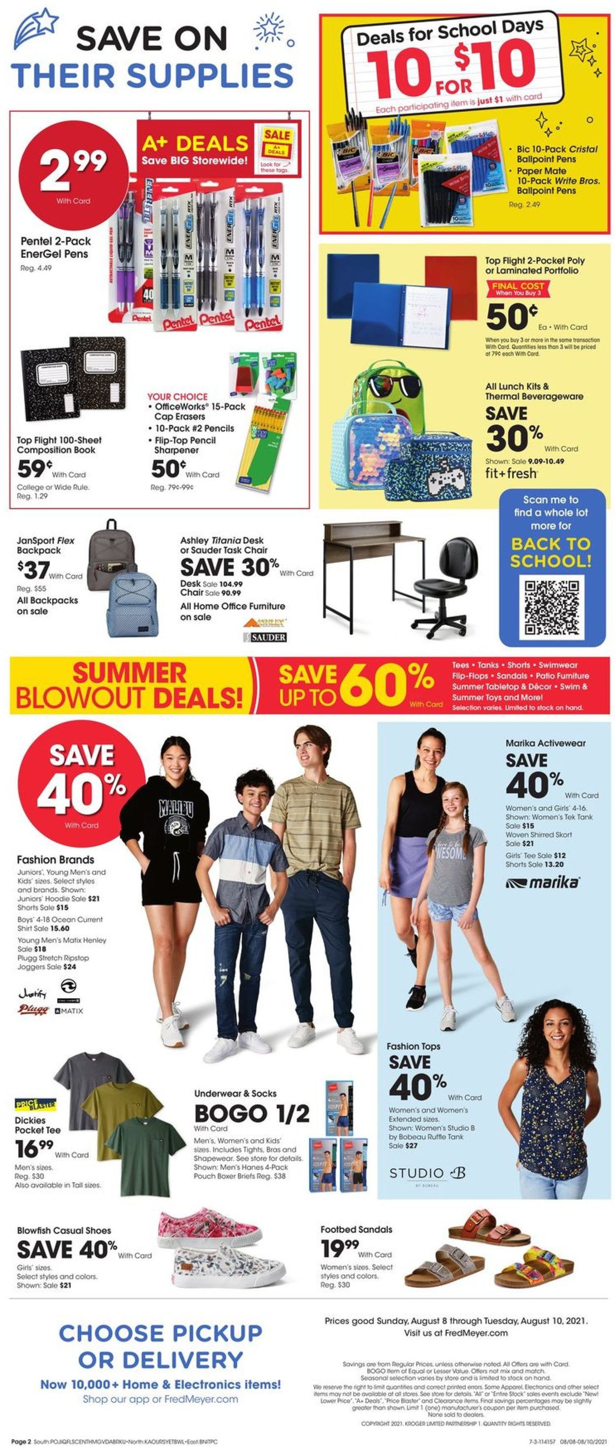 Catalogue Fred Meyer from 08/08/2021