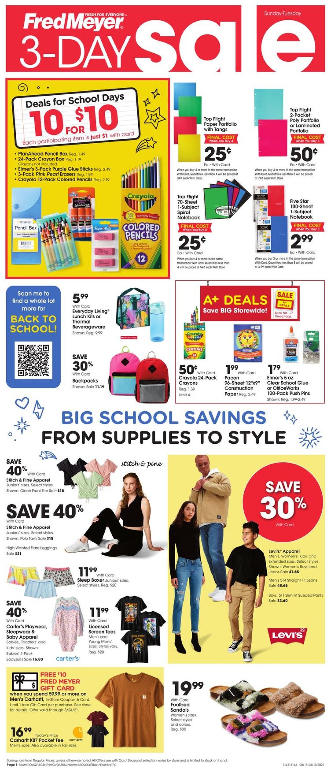 Catalogue Fred Meyer from 08/15/2021