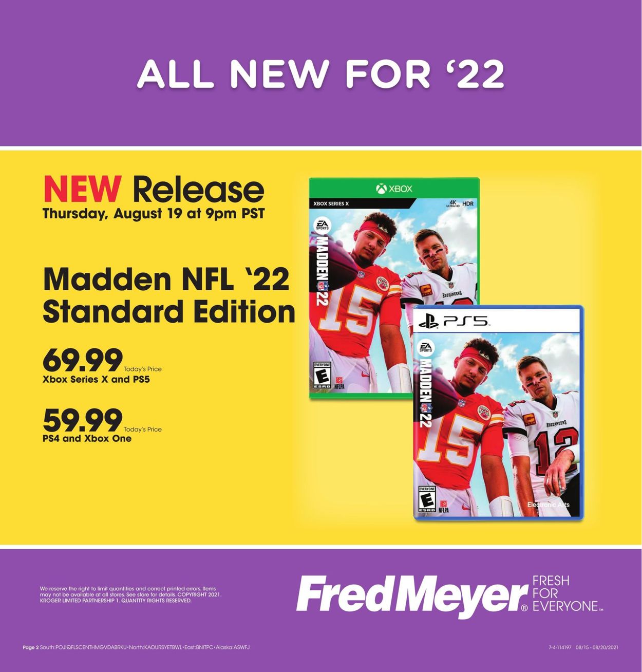 Catalogue Fred Meyer from 08/15/2021