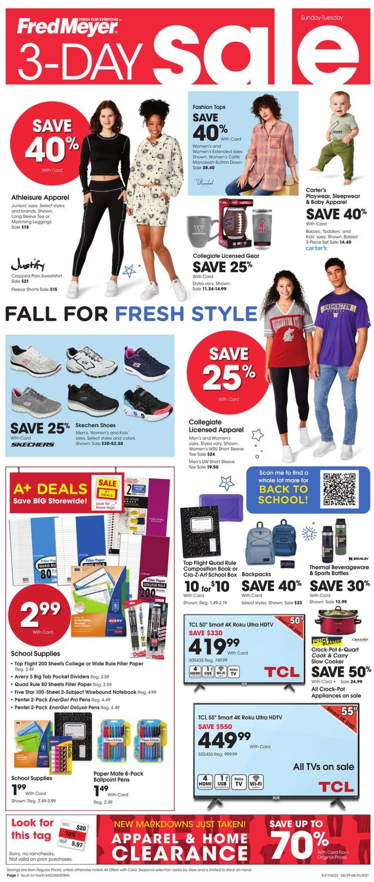 Catalogue Fred Meyer from 08/29/2021