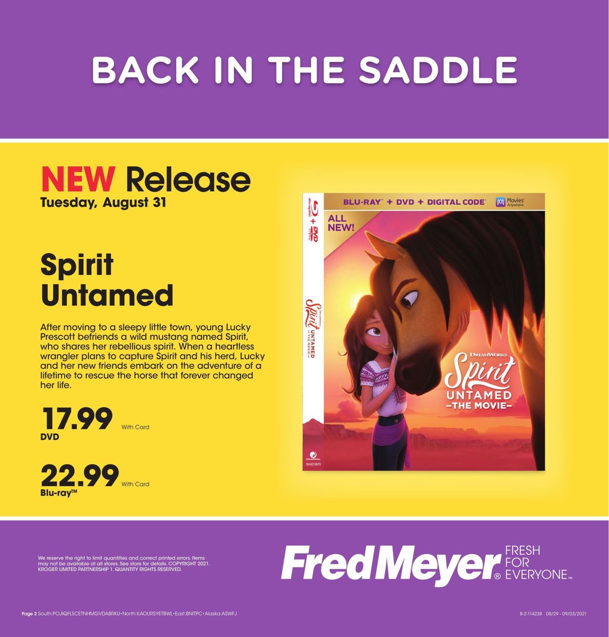 Catalogue Fred Meyer from 08/31/2021