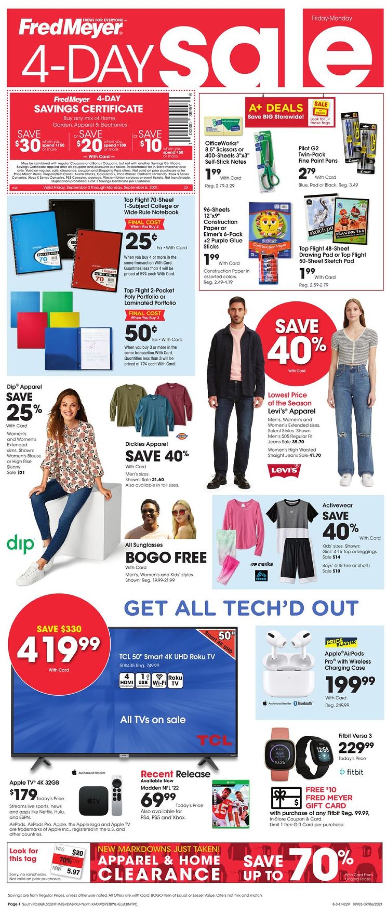 Catalogue Fred Meyer from 09/03/2021