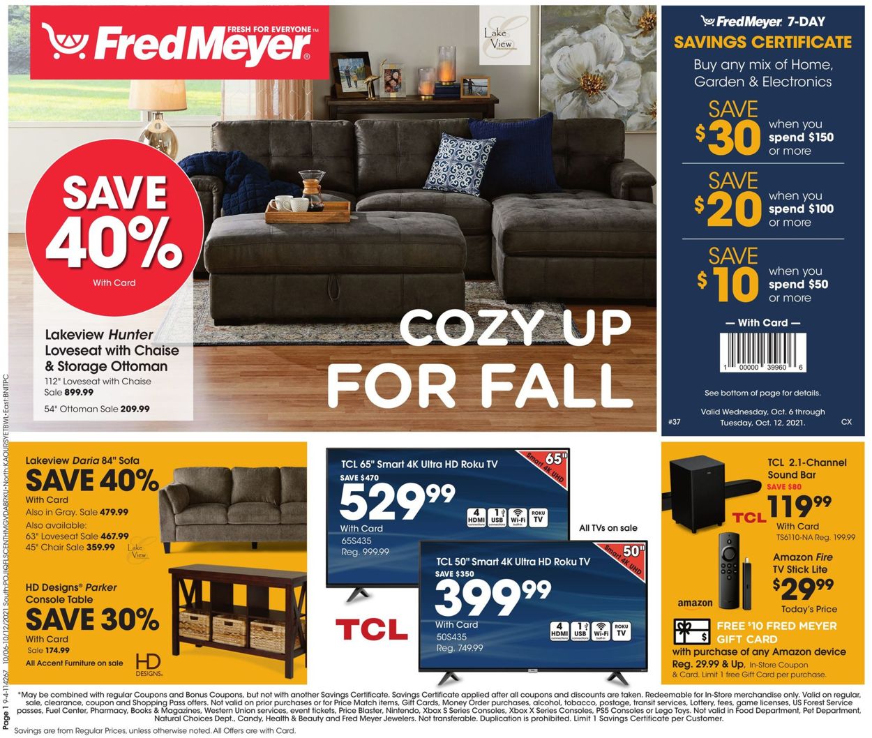 Catalogue Fred Meyer from 10/06/2021