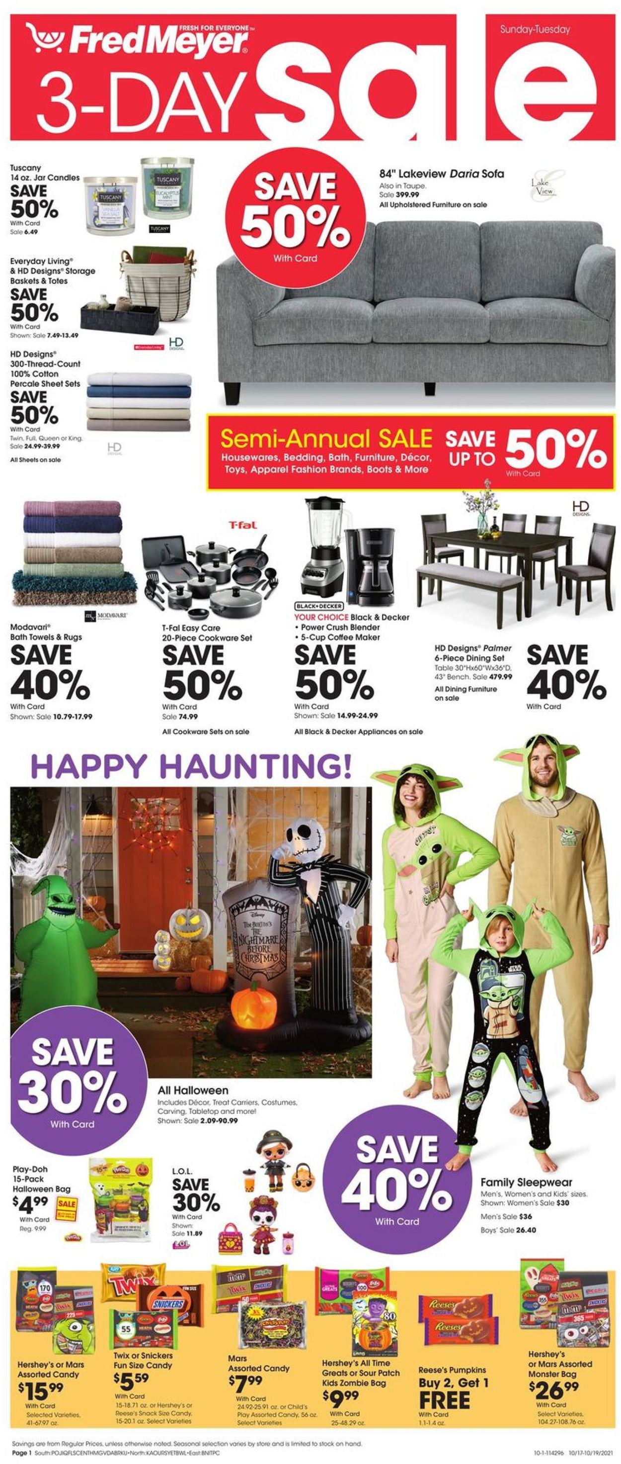 Catalogue Fred Meyer Halloween 2021 from 10/17/2021