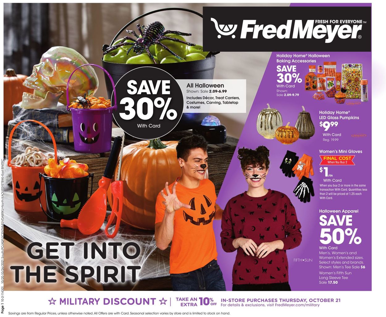 Catalogue Fred Meyer Halloween 2021 from 10/20/2021