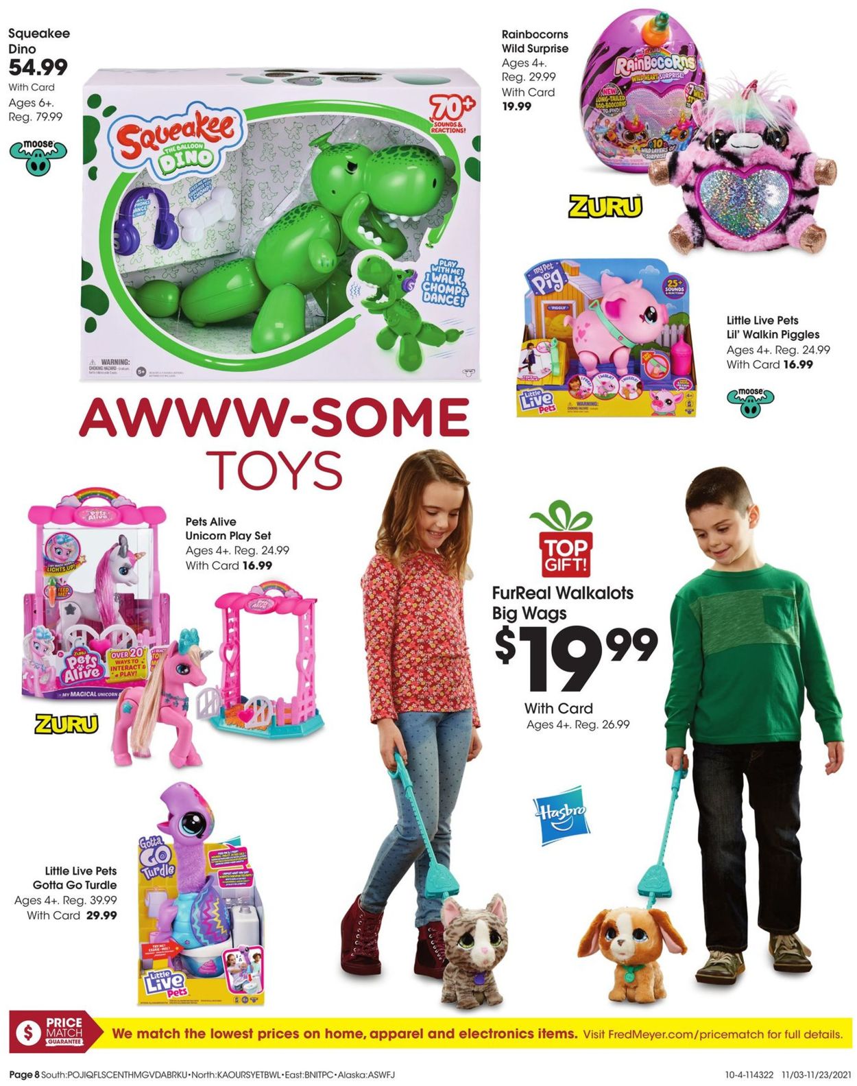 Catalogue Fred Meyer TOY BOOK from 11/03/2021
