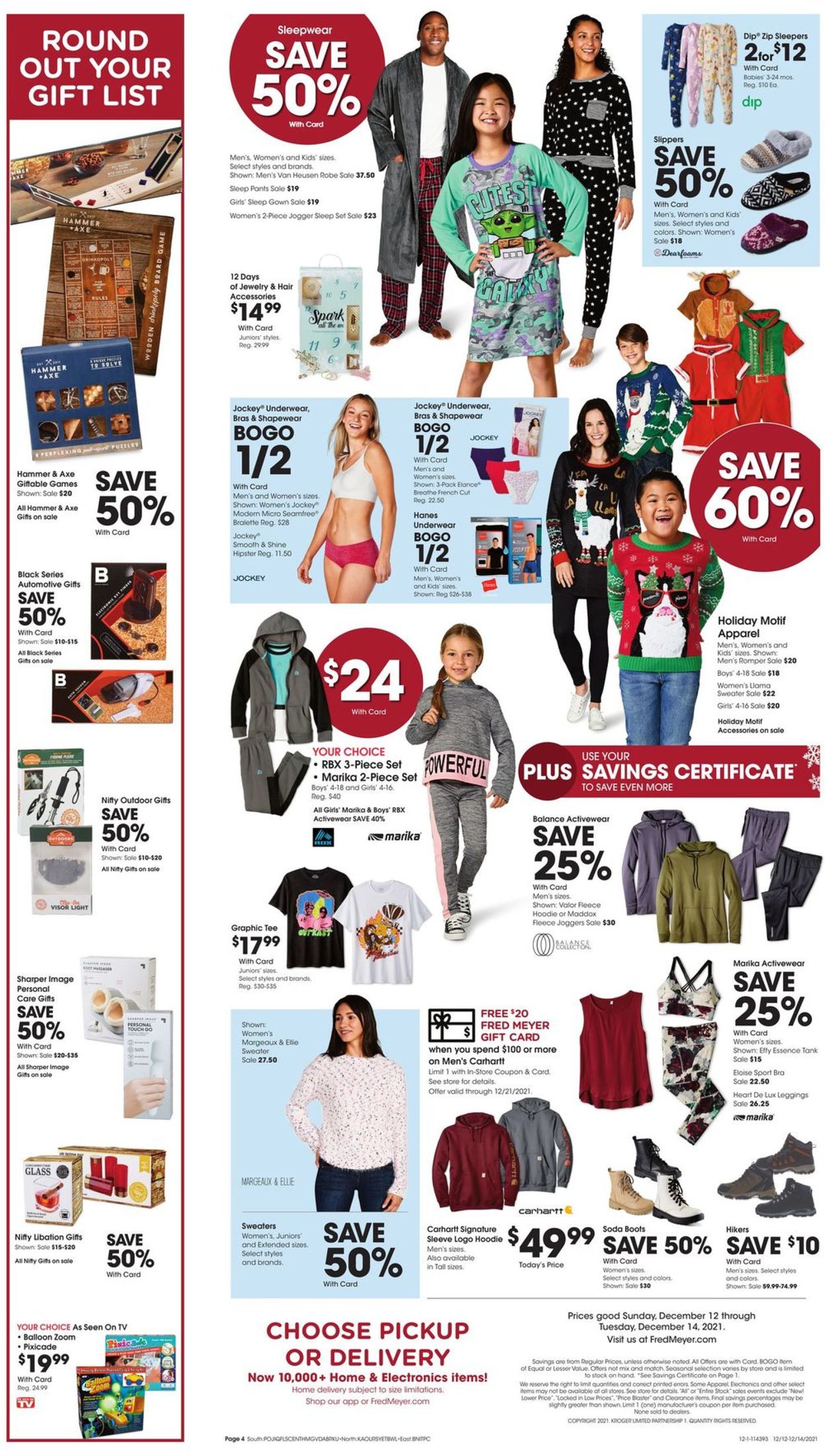 Catalogue Fred Meyer HOLIDAYS 2021 from 12/12/2021