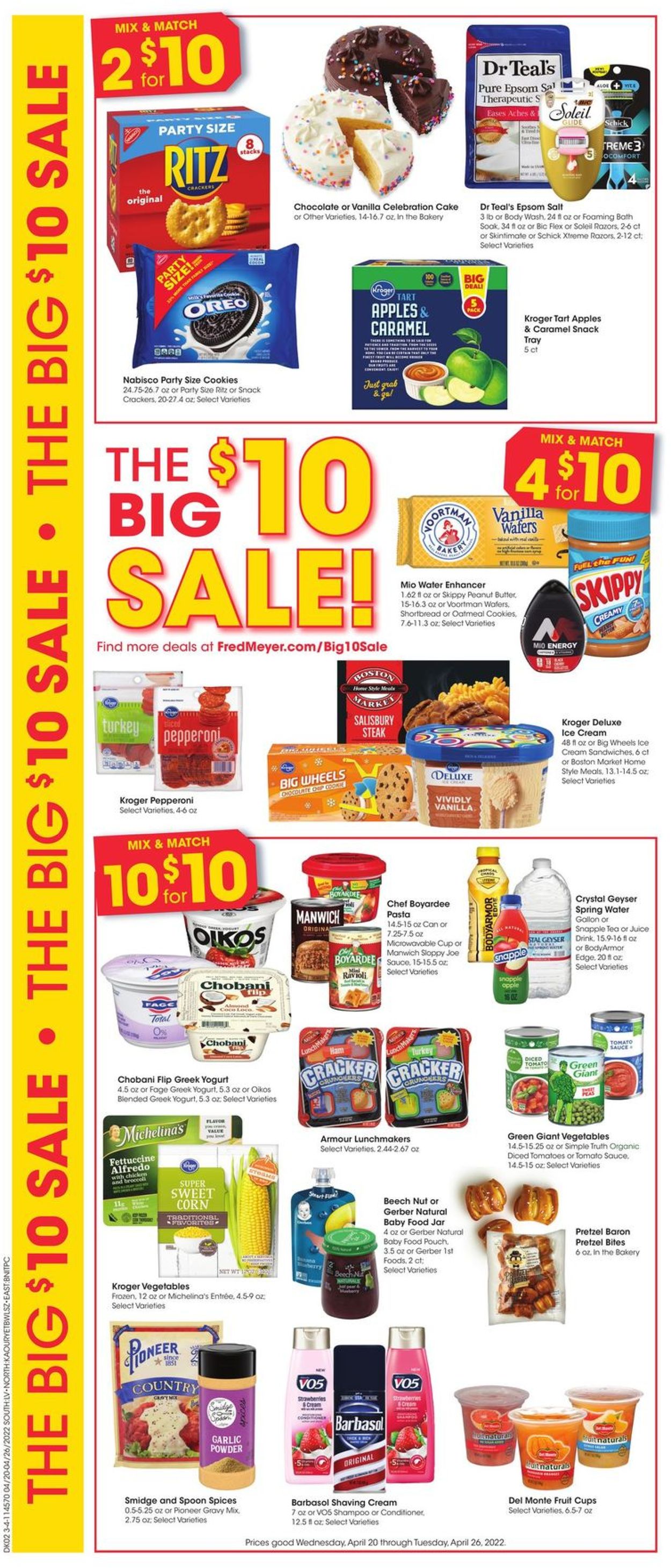 Catalogue Fred Meyer from 04/20/2022