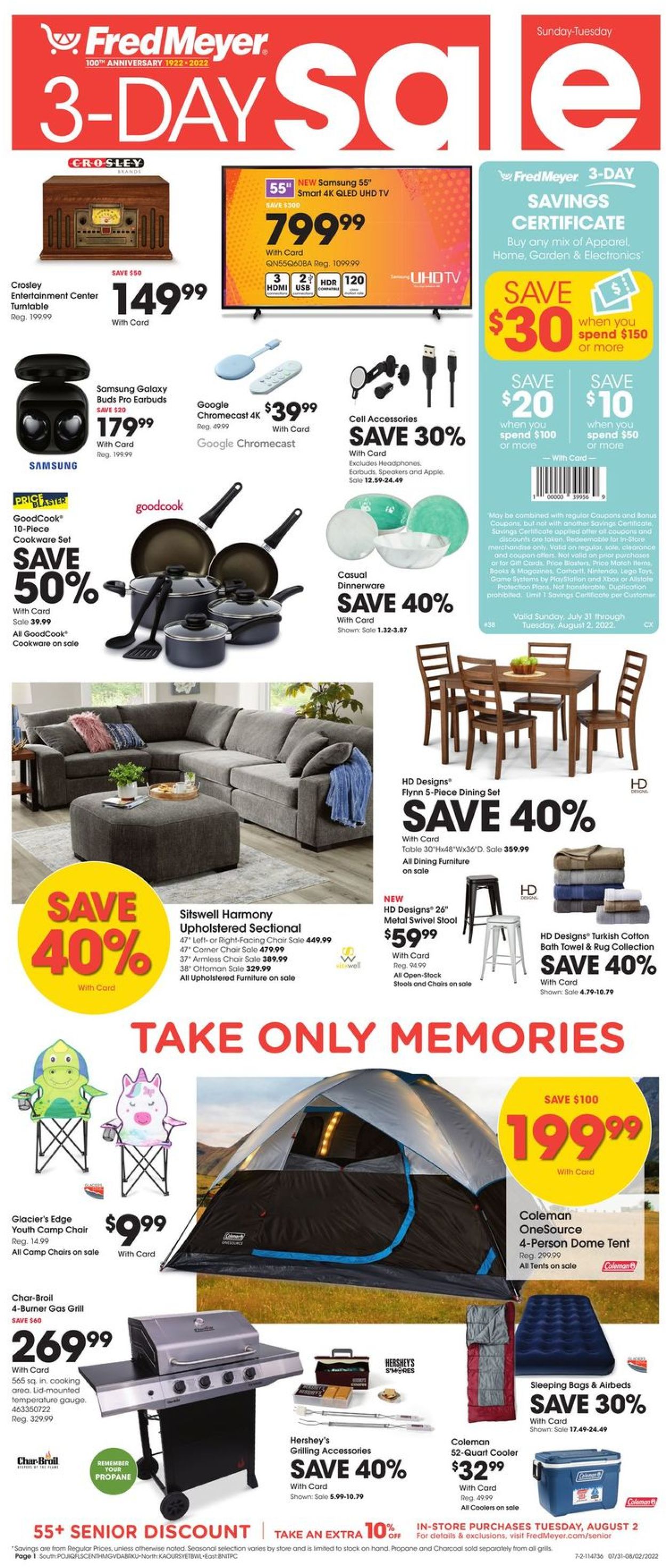 Catalogue Fred Meyer from 07/31/2022