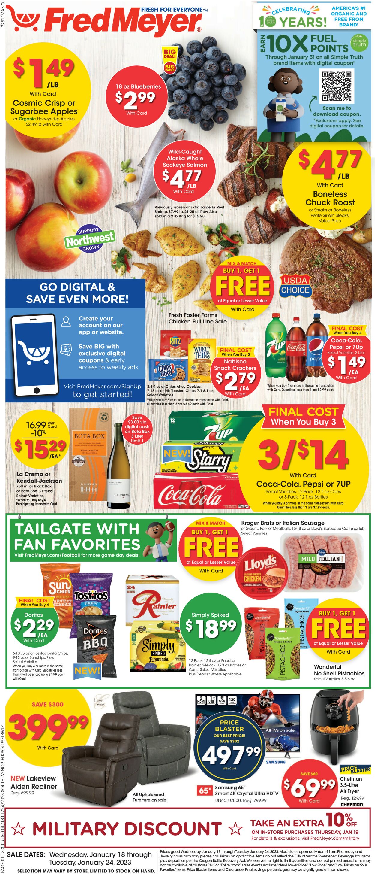 Catalogue Fred Meyer from 01/18/2023