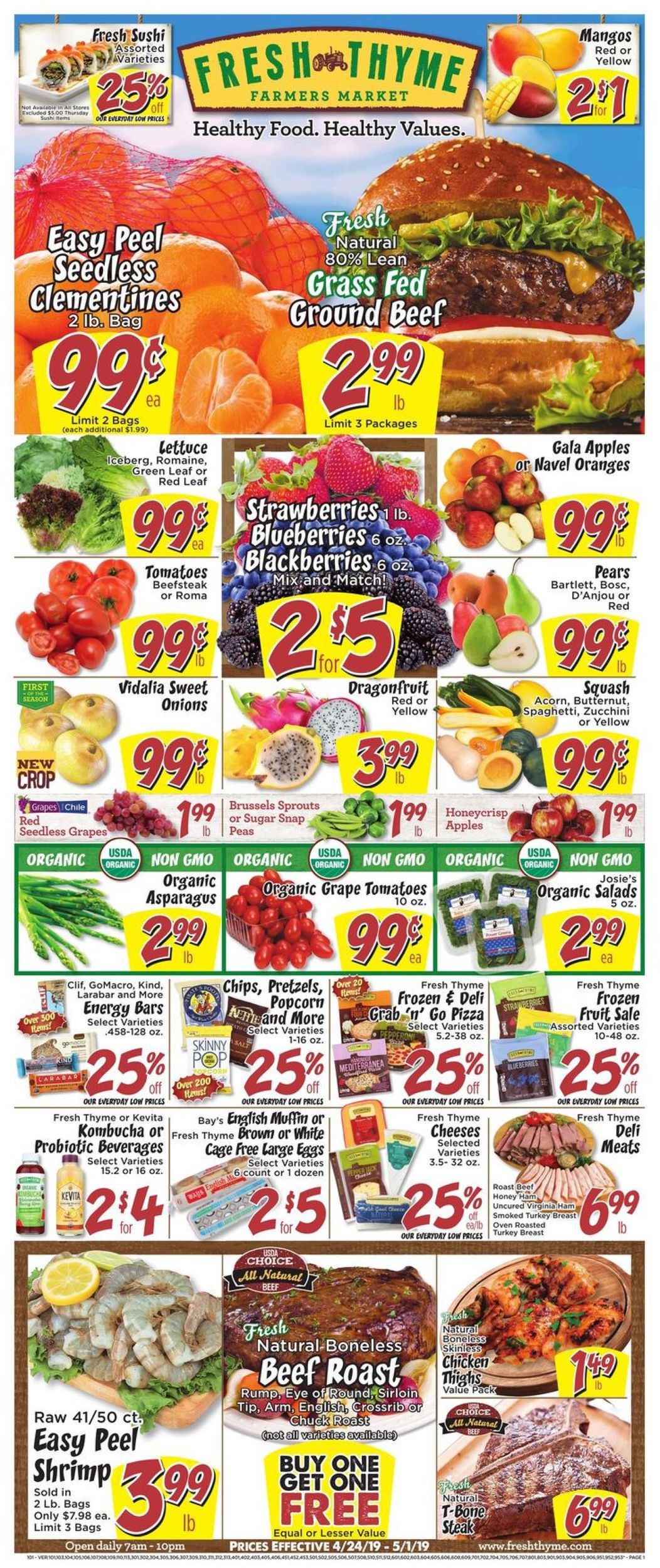 Catalogue Fresh Thyme from 04/24/2019