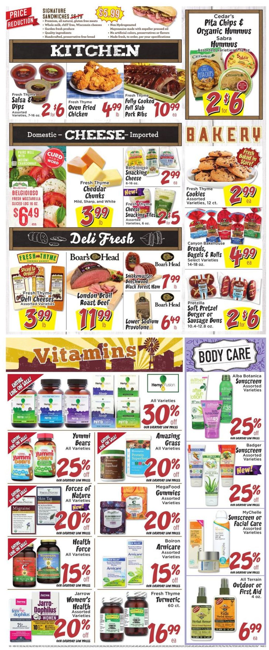 Catalogue Fresh Thyme from 05/22/2019