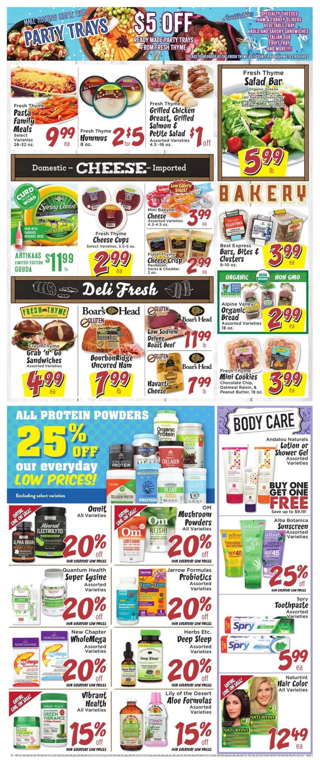 Catalogue Fresh Thyme from 05/29/2019