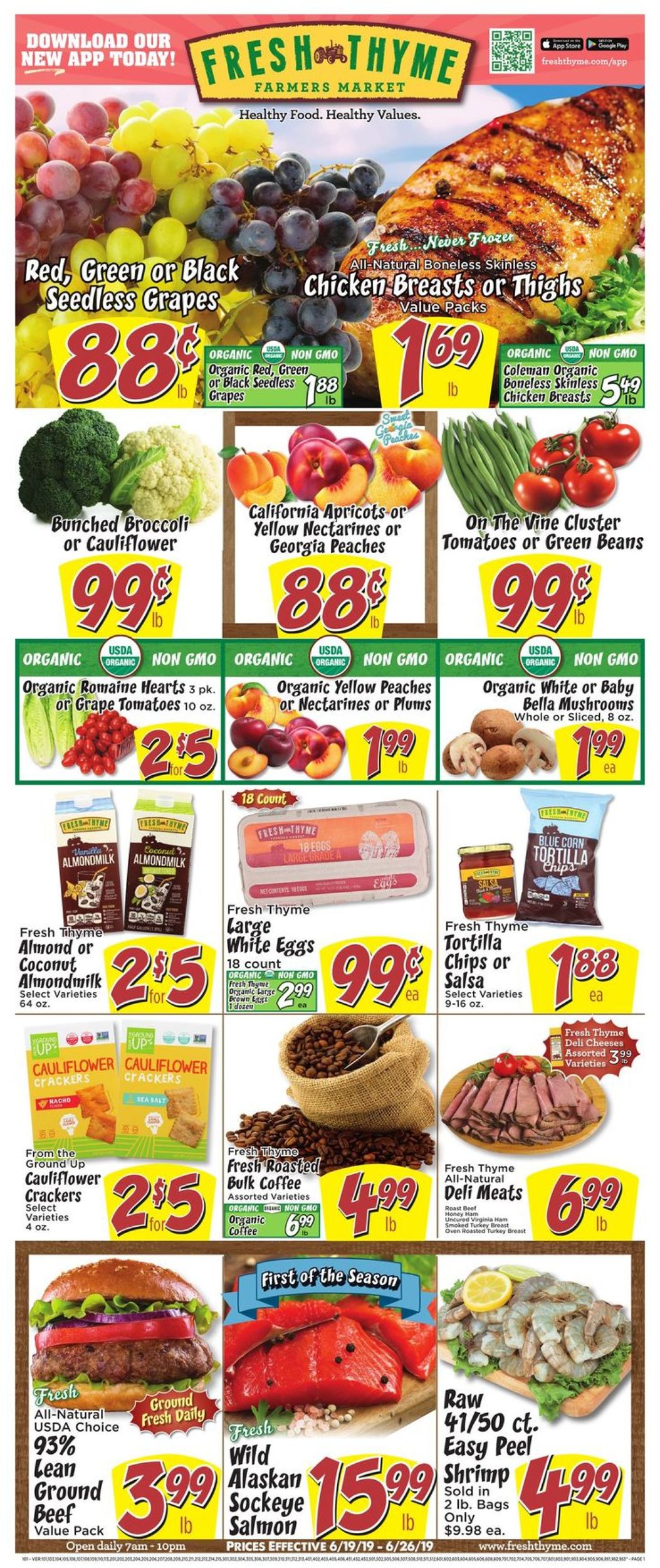 Catalogue Fresh Thyme from 06/19/2019