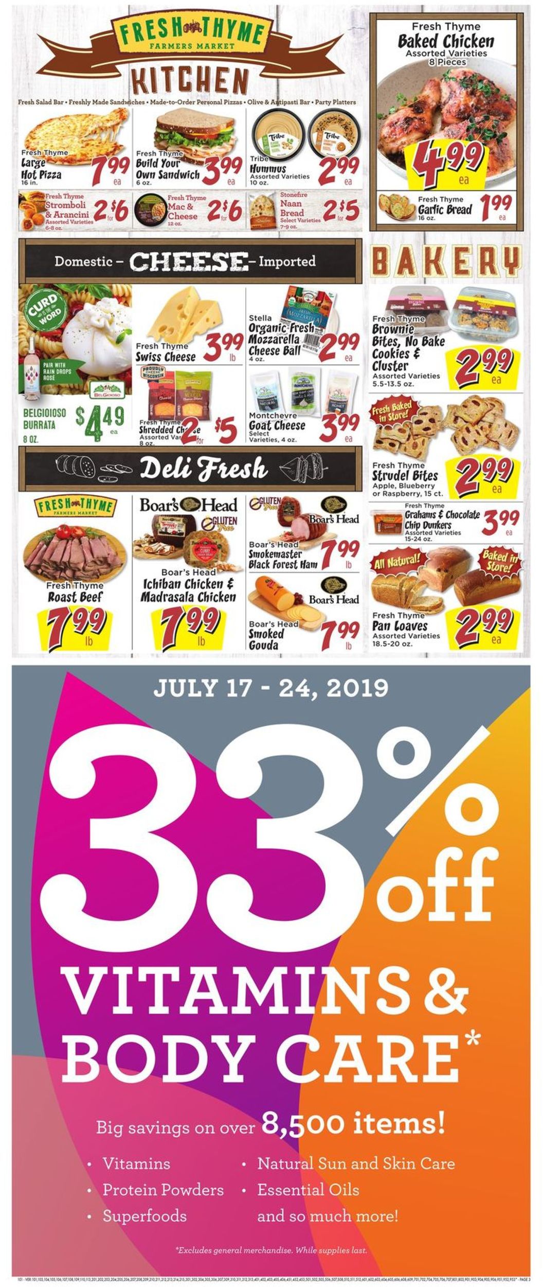 Catalogue Fresh Thyme from 07/17/2019