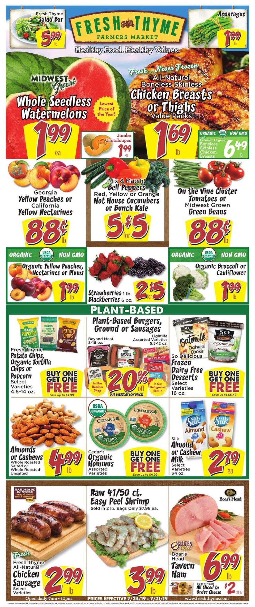 Catalogue Fresh Thyme from 07/24/2019