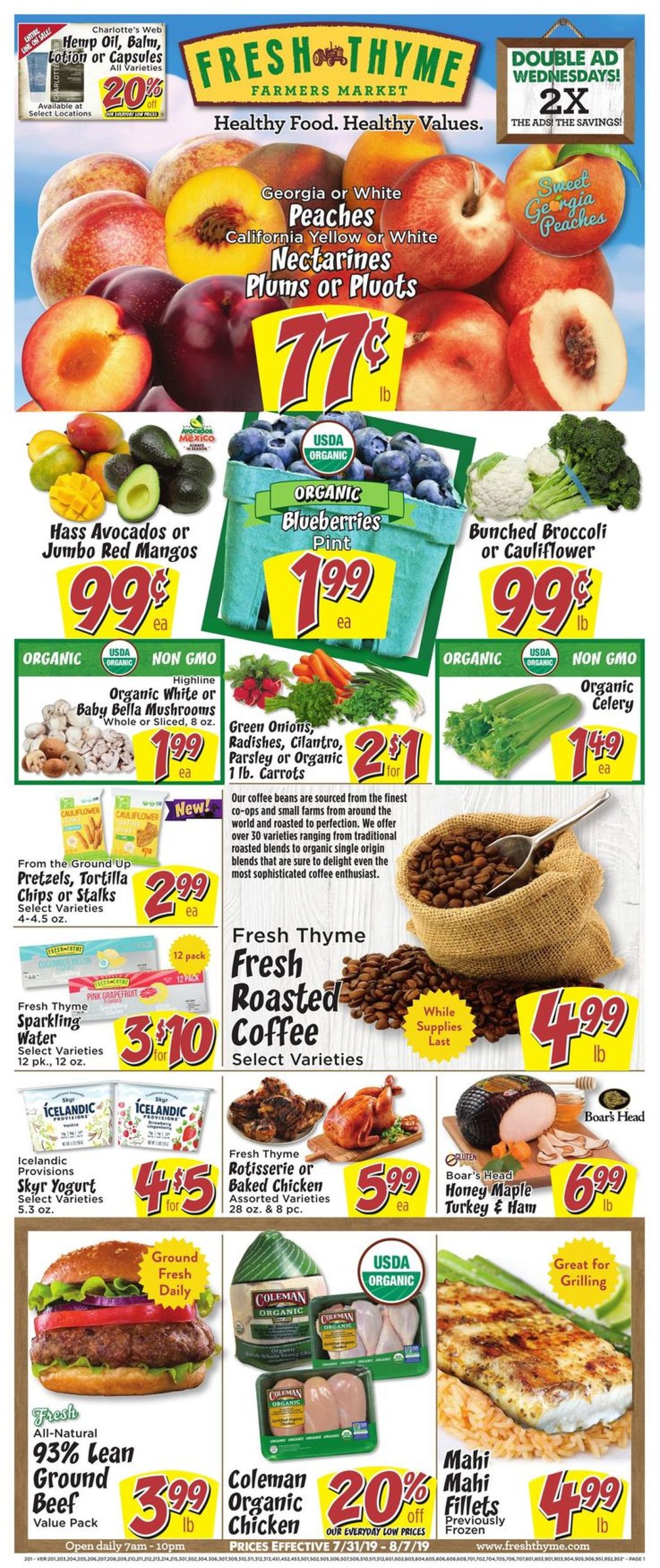 Catalogue Fresh Thyme from 07/31/2019