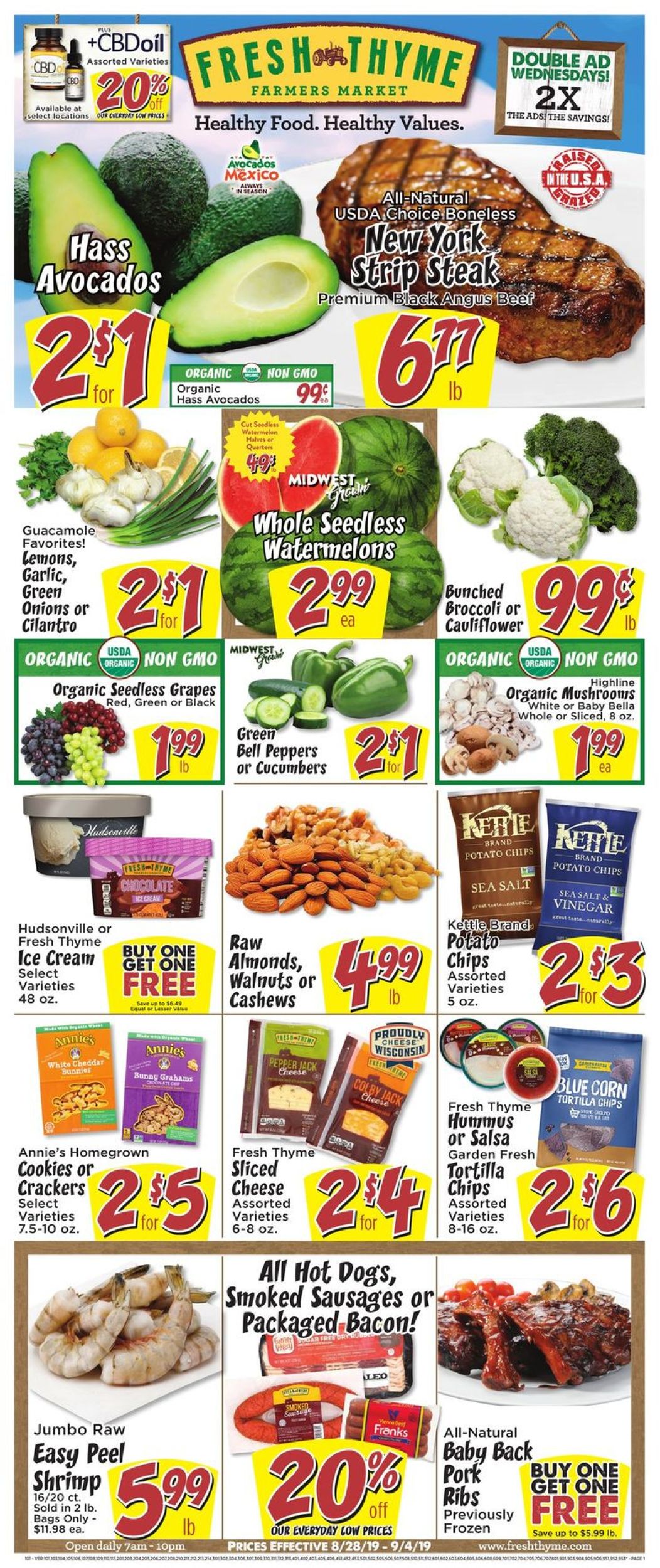 Catalogue Fresh Thyme from 08/29/2019