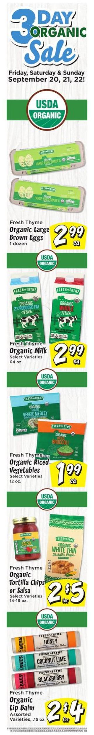 Catalogue Fresh Thyme from 09/18/2019